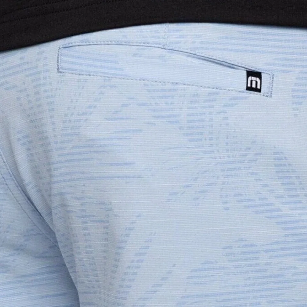 Travis‎ Mathew Mens Blue Palm Leaf Print Performance Golf Shorts Size 40 Stretch
